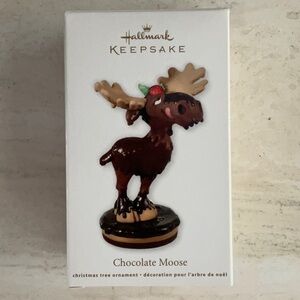 Vintage Chocolate Moose Christmas Ornament 2012 Hallmark Keepsake Xmas Ornaments